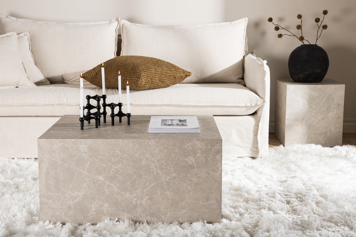 Folla Sofabord 60 x 80 cm | Marmor look