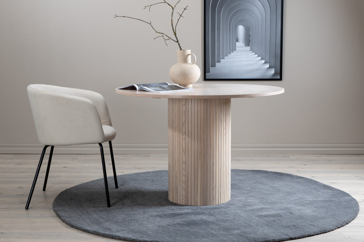 Bøstad Spisebord, 110 cm | Hvidpudset