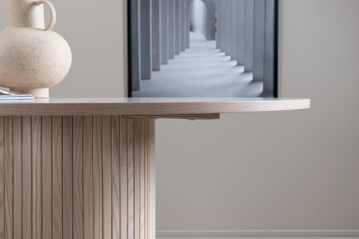 Bøstad Spisebord, 110 cm | Hvidpudset