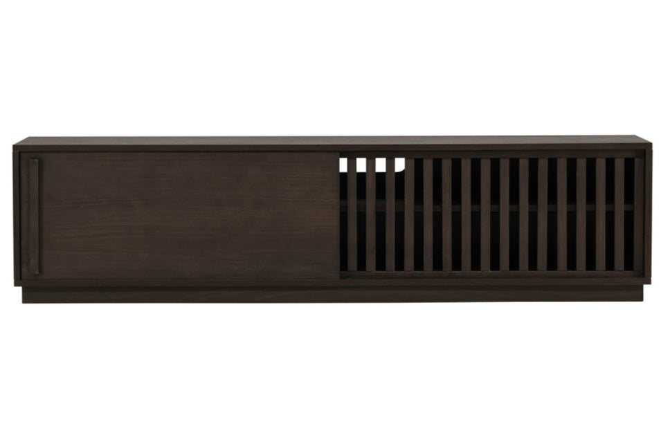 Kvina TV Bord, 180 x 45 cm | Mørkebrun