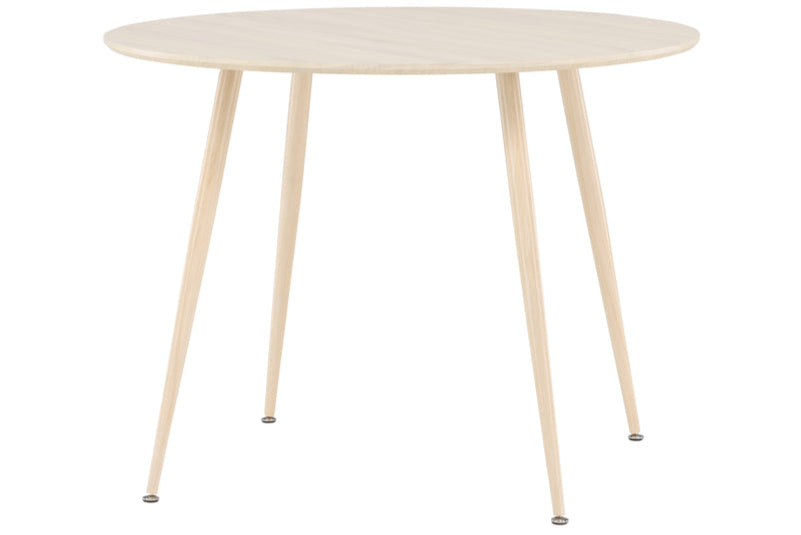Sandstad Spisebord, Ø100 cm | Hvidpudset