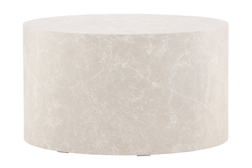Etne Sofabord Ø80 cm | Marmor look