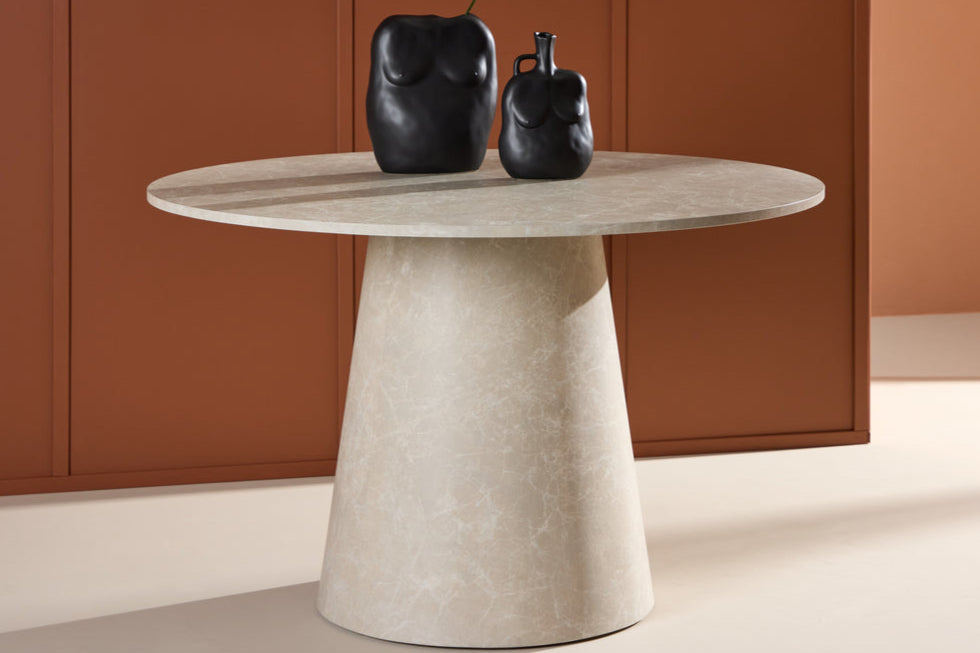 Åseda Spisebord, Ø120 cm | Beige
