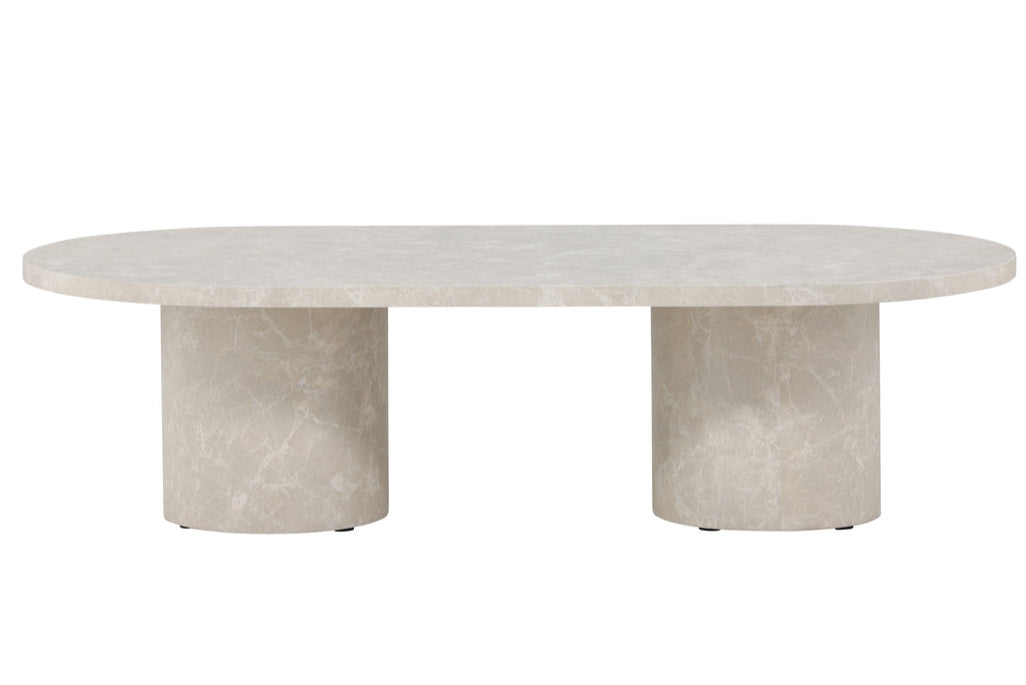 Levanger Sofabord 120 x 60 cm | Marmor look