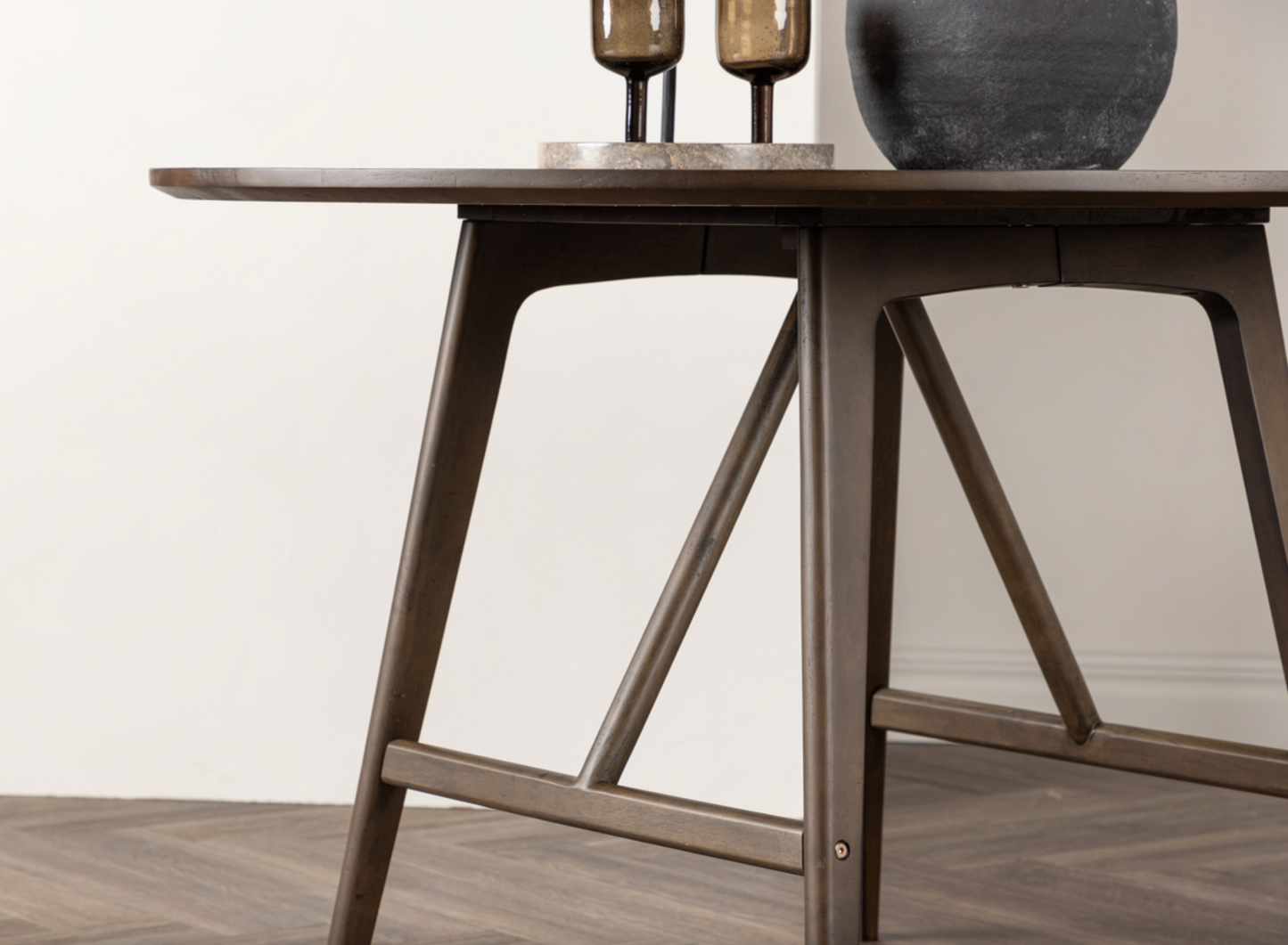 Kaseidon Spisebord, Ø100 cm | Mørkebrunt