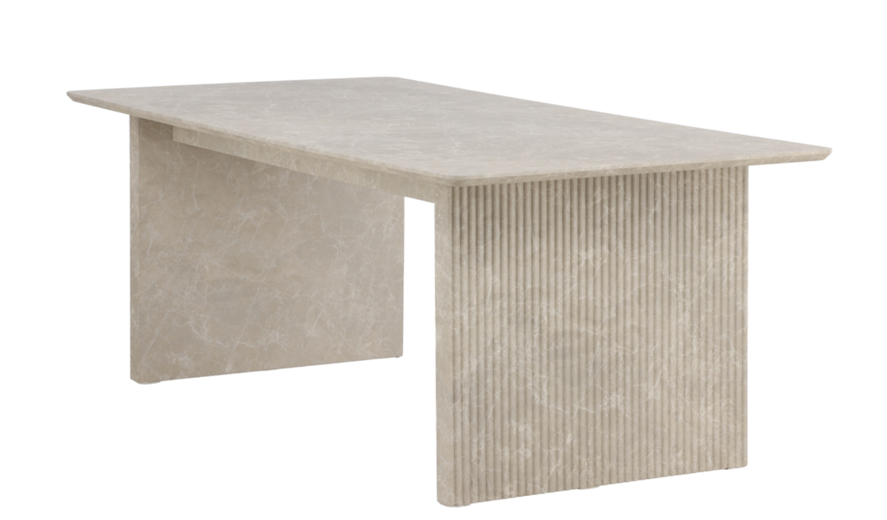 Marble Spisebord, 200 x 100 cm | Marmor look