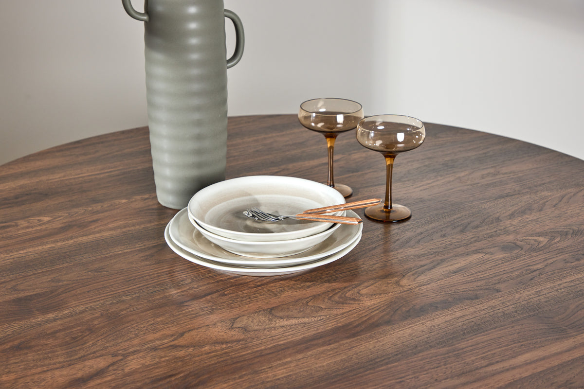 Hellerup Spisebord, Ø120 cm | Valnød finish