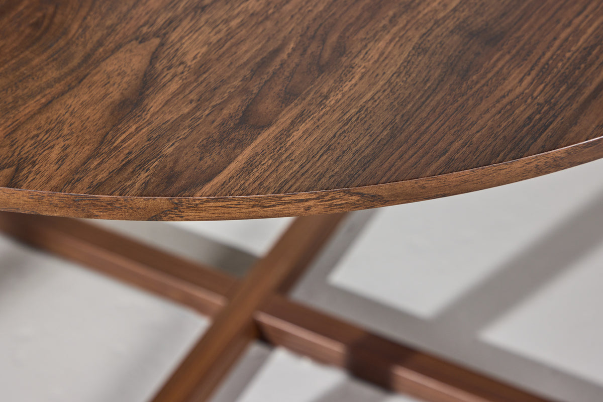 Hellerup Spisebord, Ø120 cm | Valnød finish