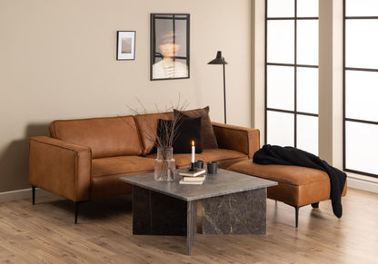Vega Sofabord 90 x 42 cm | Mørkt Marmor