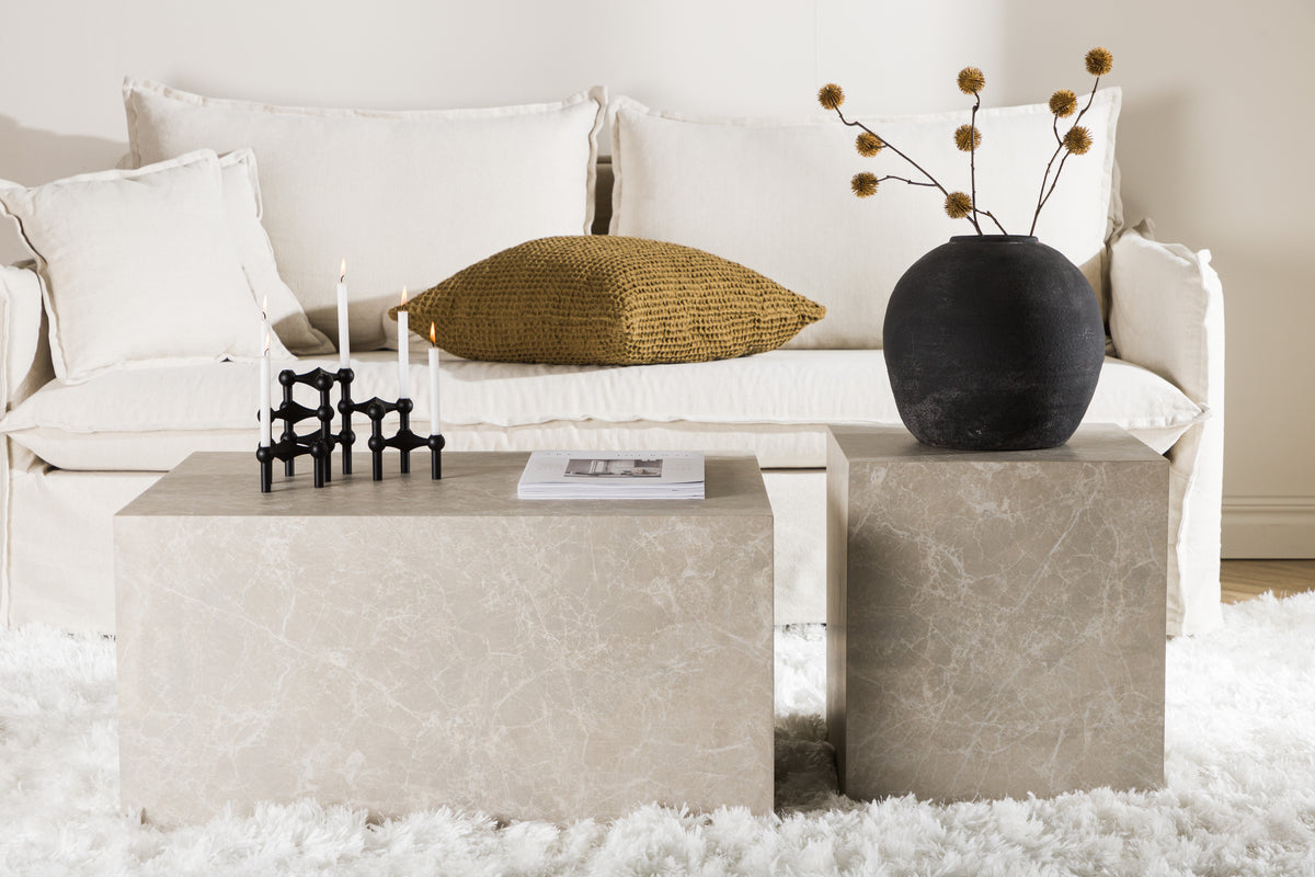 Folla Sofabord 60 x 80 cm | Marmor look