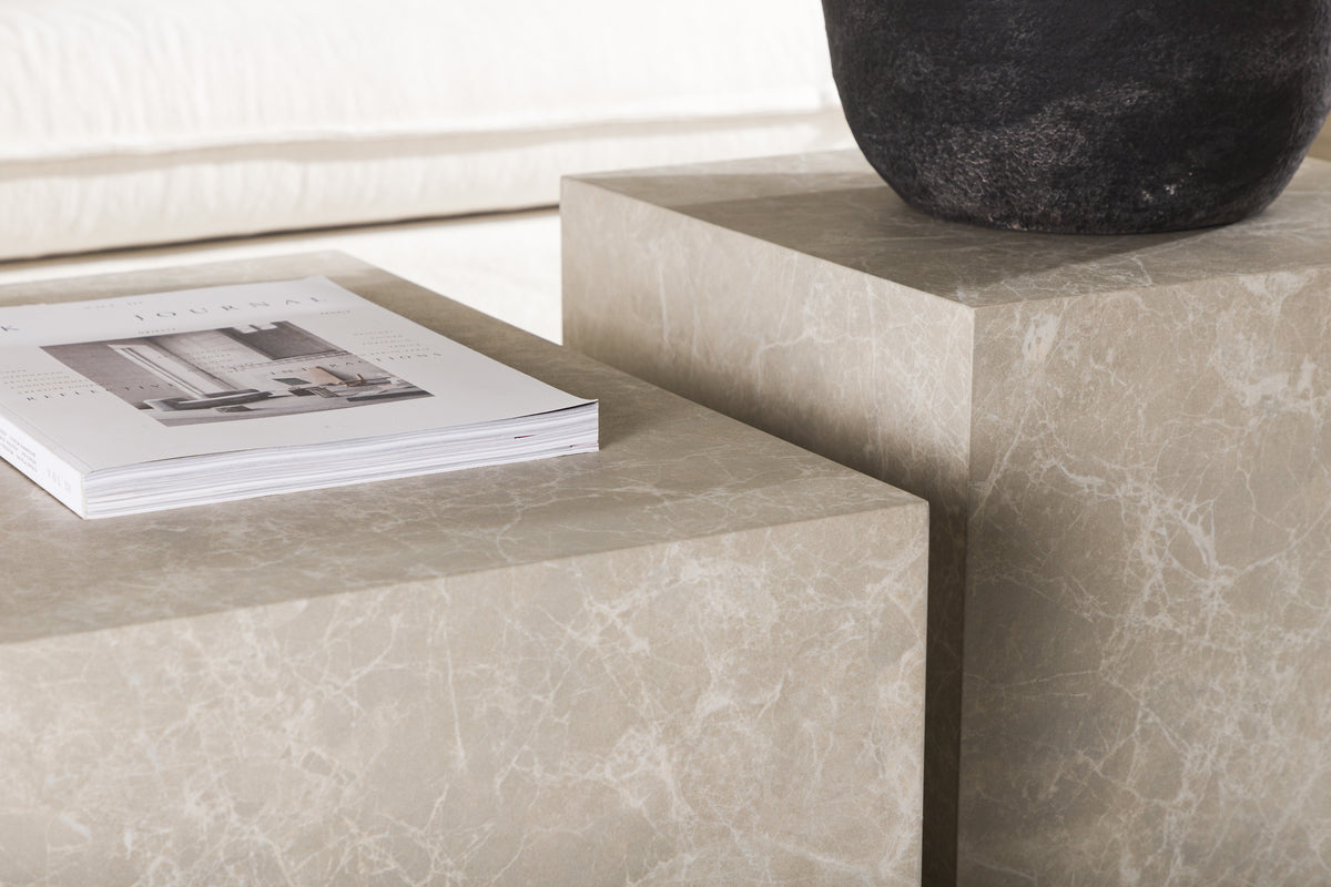 Folla Sofabord 60 x 80 cm | Marmor look