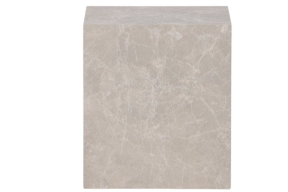 Folla Sofabord 40 x 40 cm | Marmor look