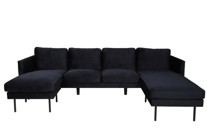 Alta U-sofa | Sort