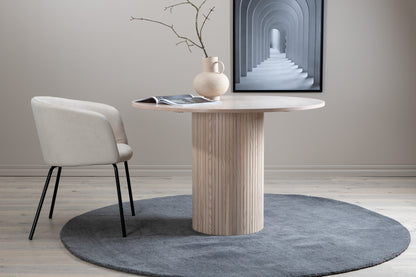 Bøstad Spisebord, 110 cm | Hvidpudset