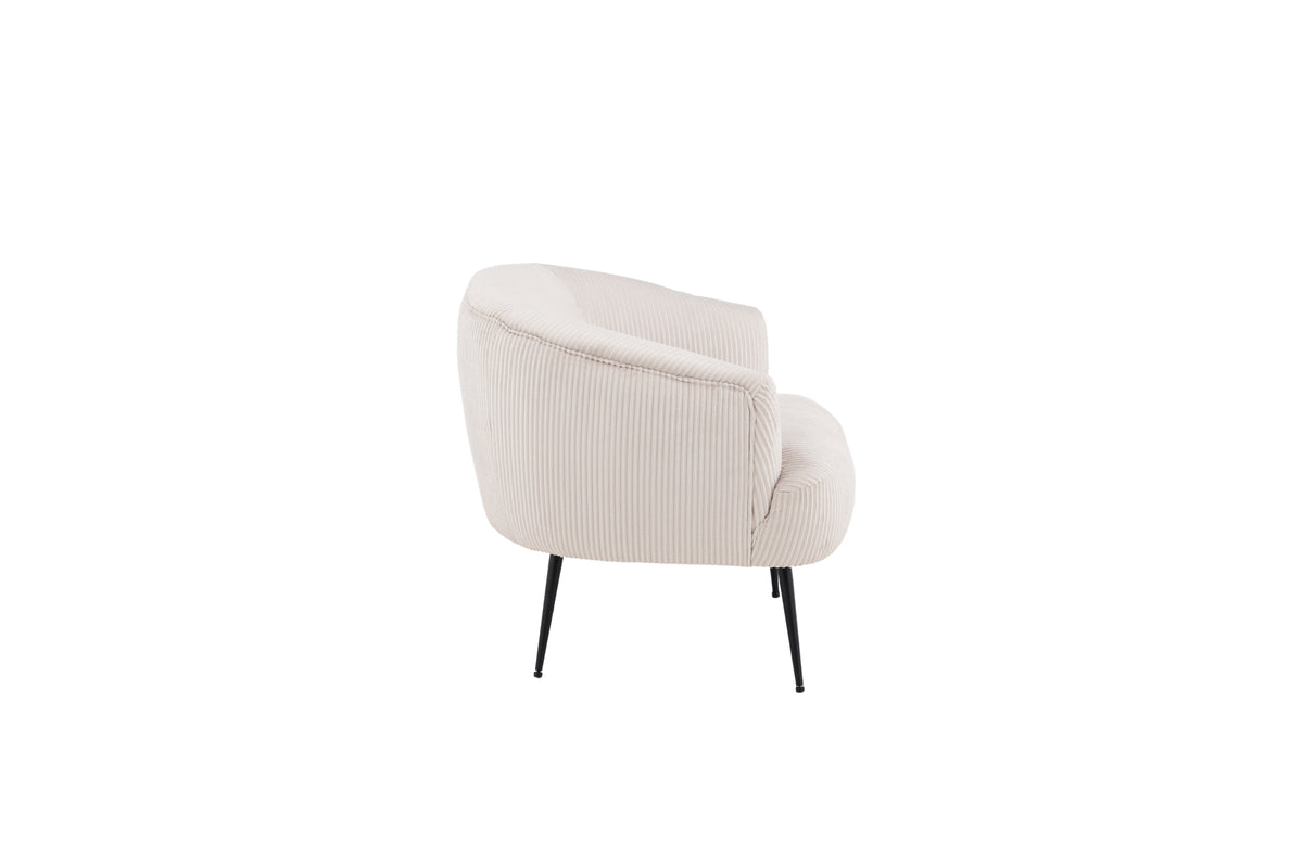 Derry Lænestol | Beige fløjl