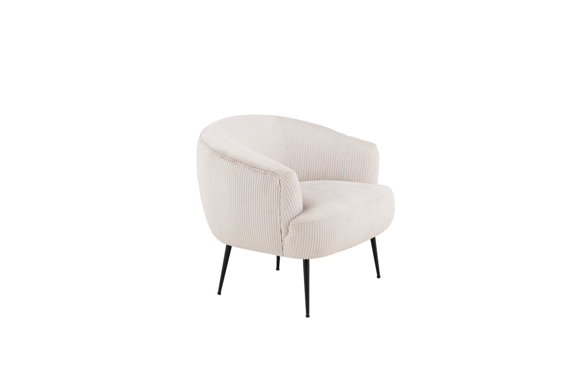 Derry Lænestol | Beige fløjl