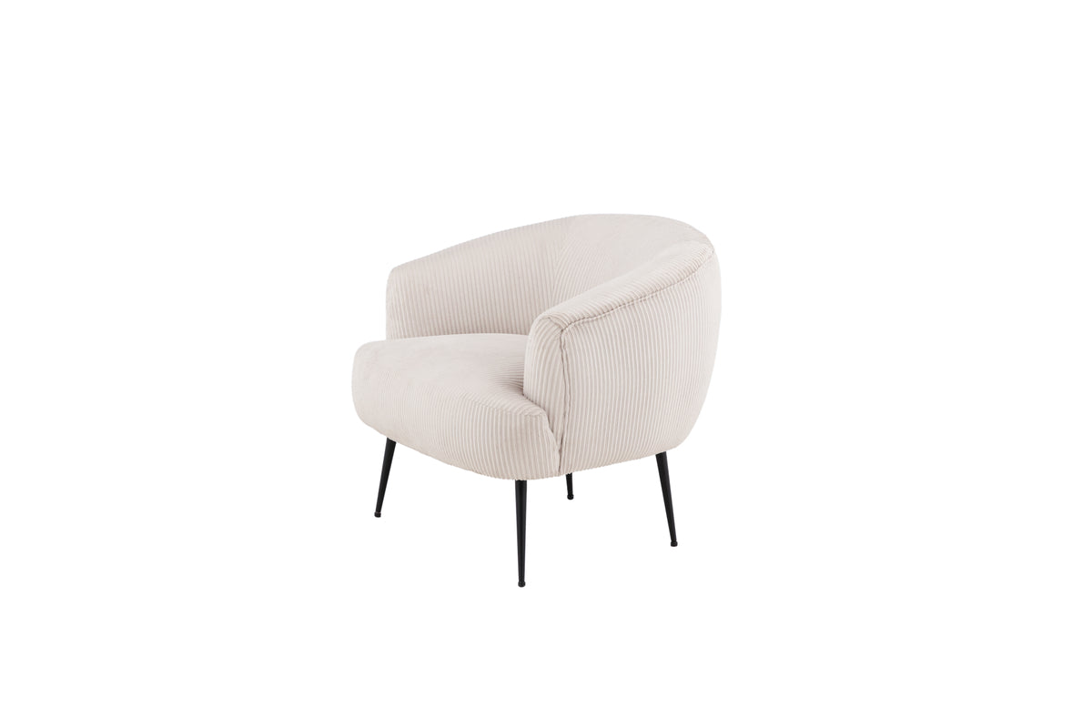 Derry Lænestol | Beige fløjl