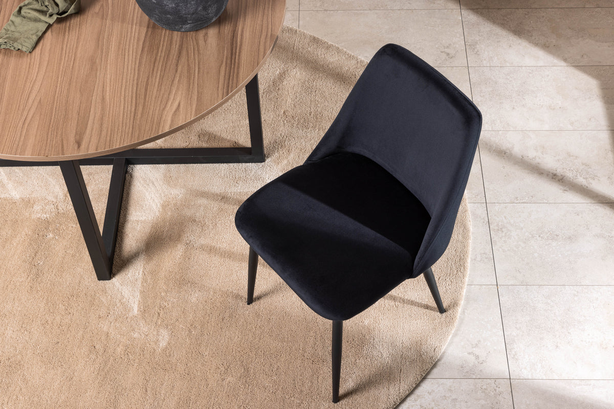 Linsell Spisebordsstol | Sort