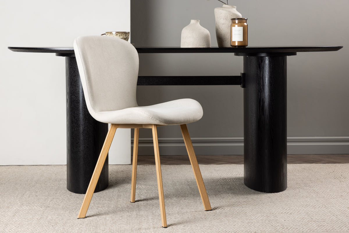 Forsvik Spisebordsstol | Beige - træben