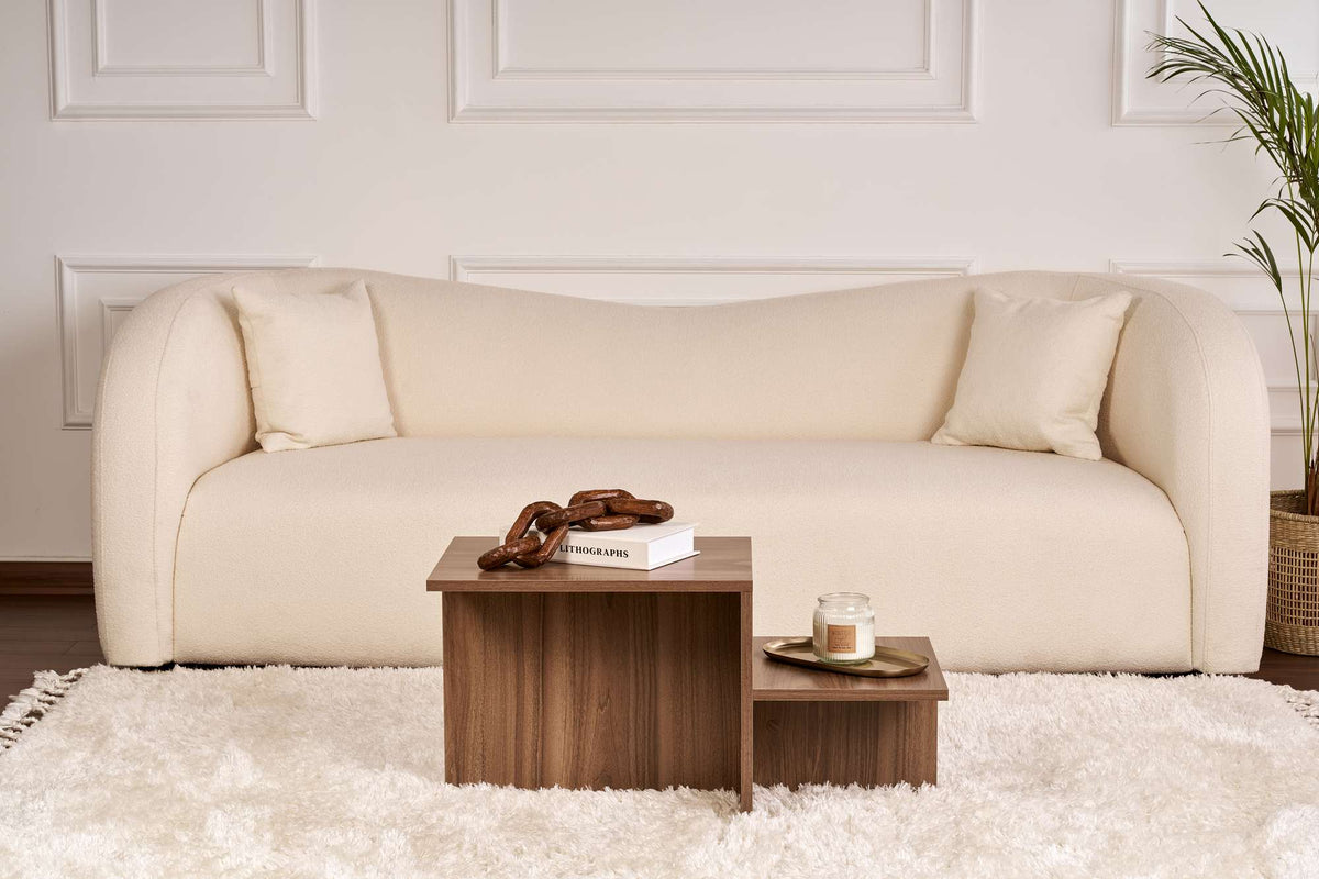 Harmony sofabord, 80 x 40 cm – Venezia-valnød – produktbillede 3