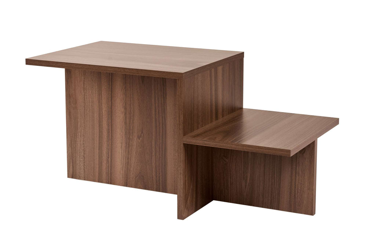 Harmony sofabord, 80 x 40 cm – Venezia-valnød i skandinavisk indretning
