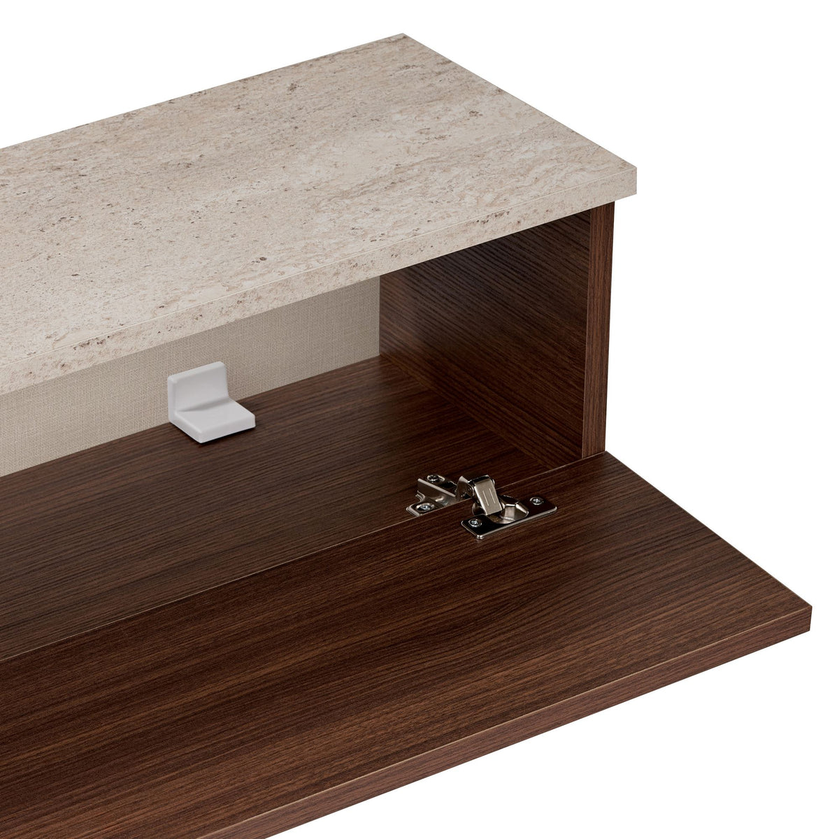 Ligne 160 - Travertine, Milano Walnut