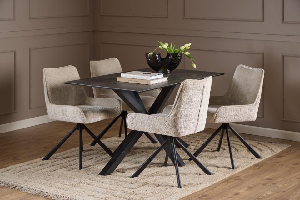 Eddie spisebordsstol | Beige