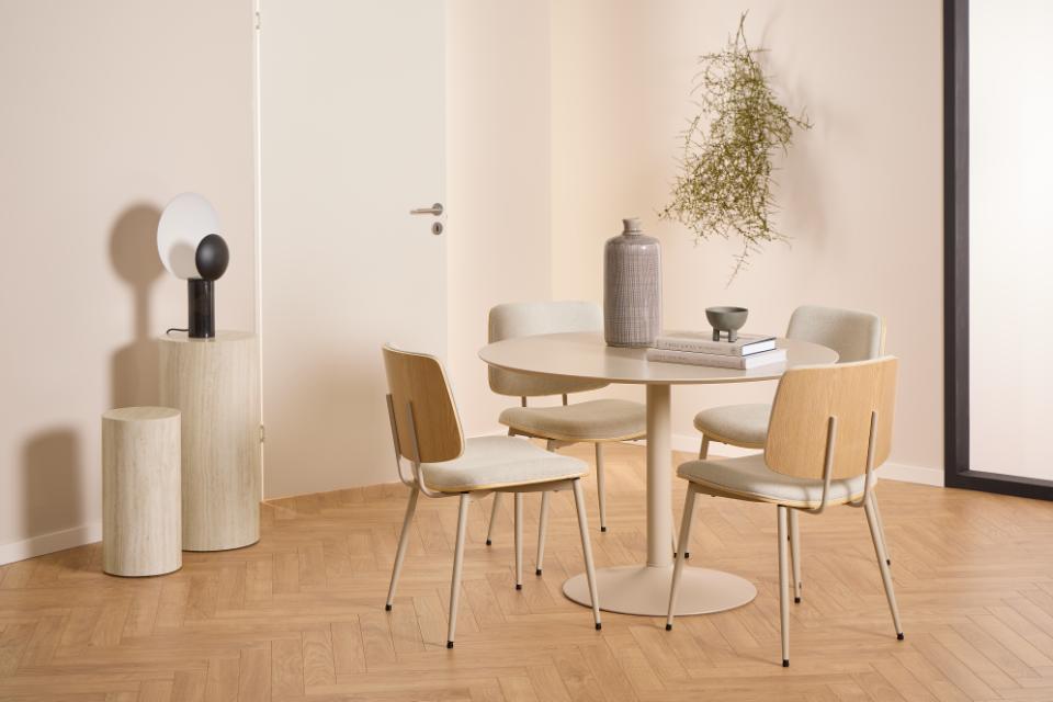 Malaga Spisebord, Ø110 cm| Beige