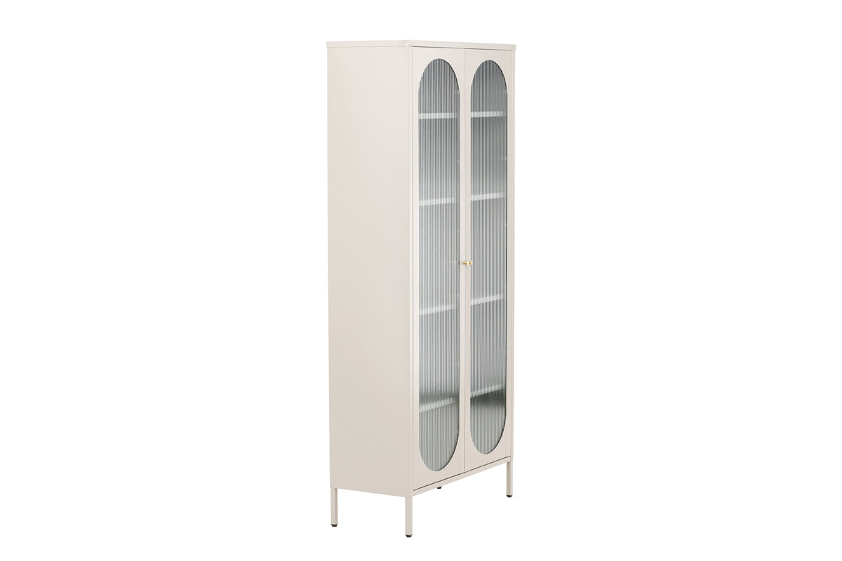 Lima Vitrineskab, 180 x 80 x 35 cm | Beige