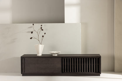 Kvina TV Bord, 180 x 45 cm | Mørkebrun