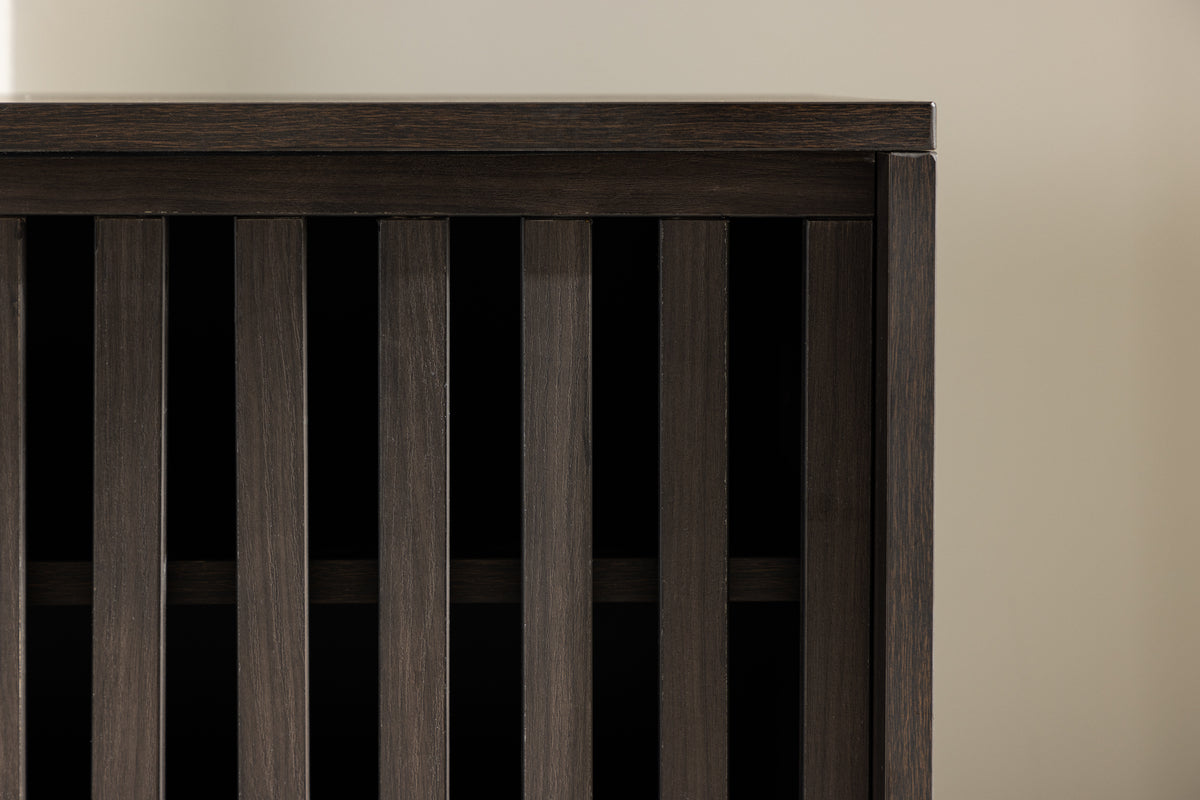 Kvina TV Bord, 180 x 45 cm | Mørkebrun