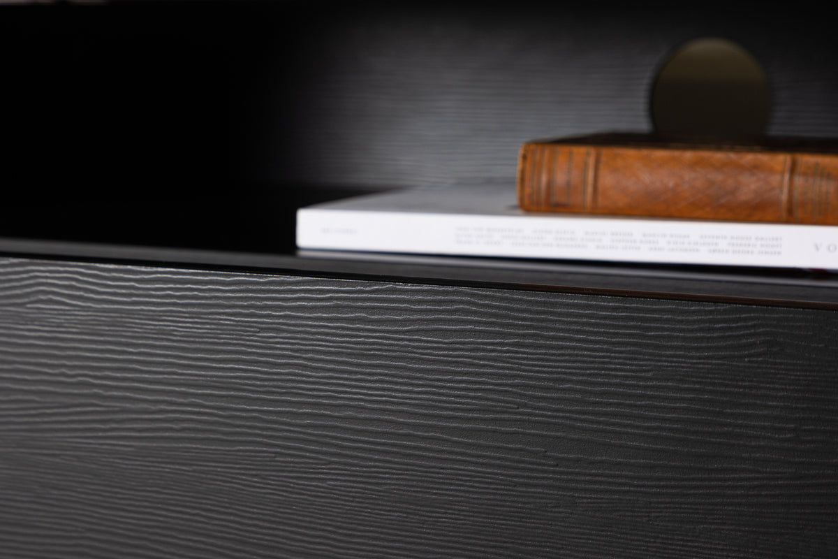 Kalix TV-bord, 180 x 40 cm | Sort