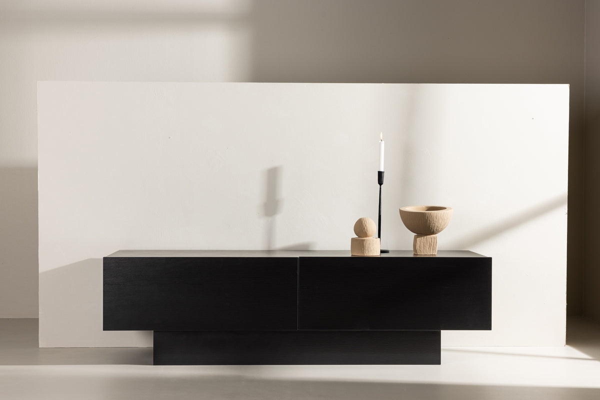 Sjøåsen TV-Bord, 160 x 45 cm | Sort