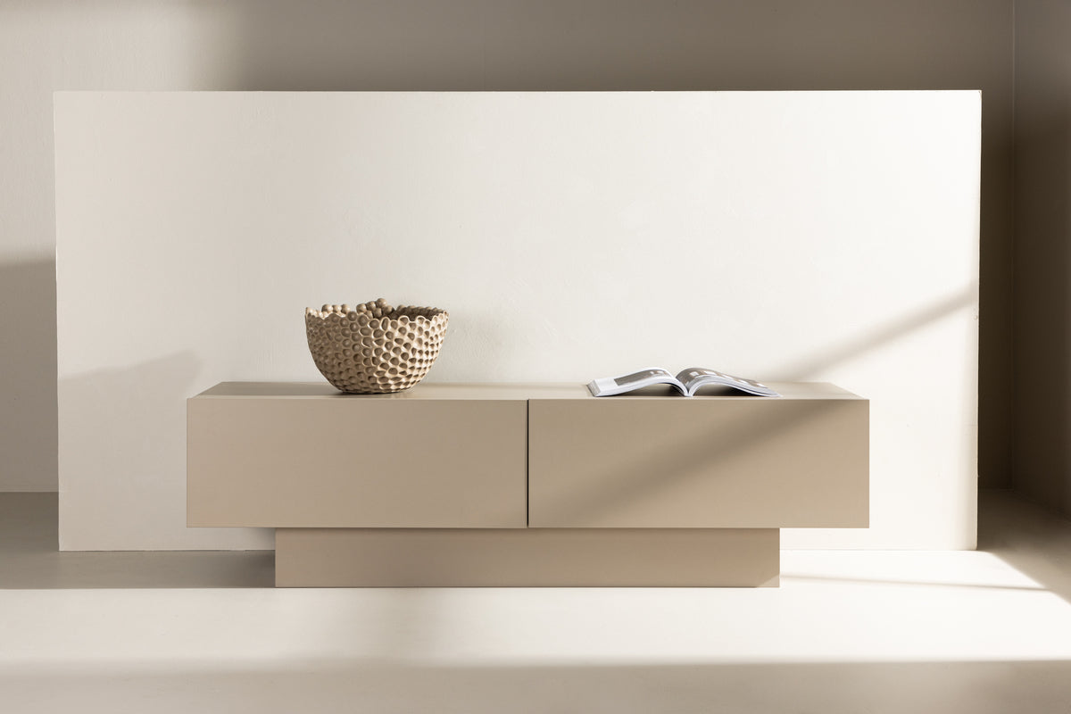 Cuenca TV-Bord, 160 x 45 cm | Beige