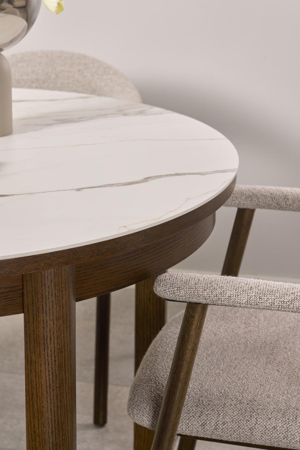 Southampton Spisebord, Ø120 cm | Poleret keramik