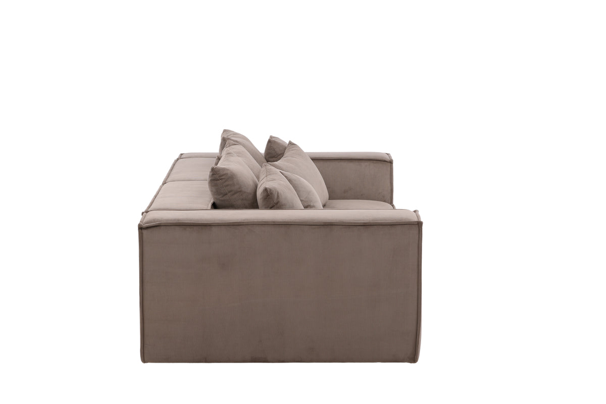 Gillholmen Sofa | Brun, Stof (polyester)