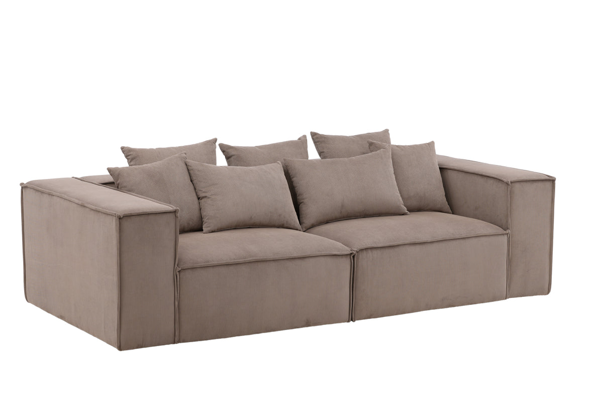 Gillholmen Sofa | Brun, Stof (polyester)