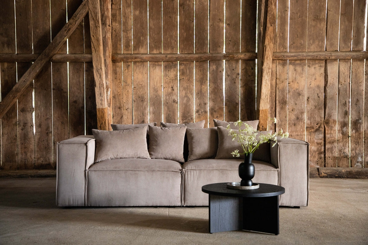 Gillholmen Sofa | Brun, Stof (polyester)