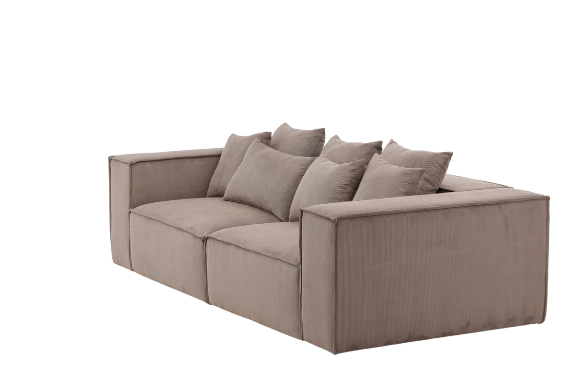 Gillholmen Sofa | Brun, Stof (polyester)