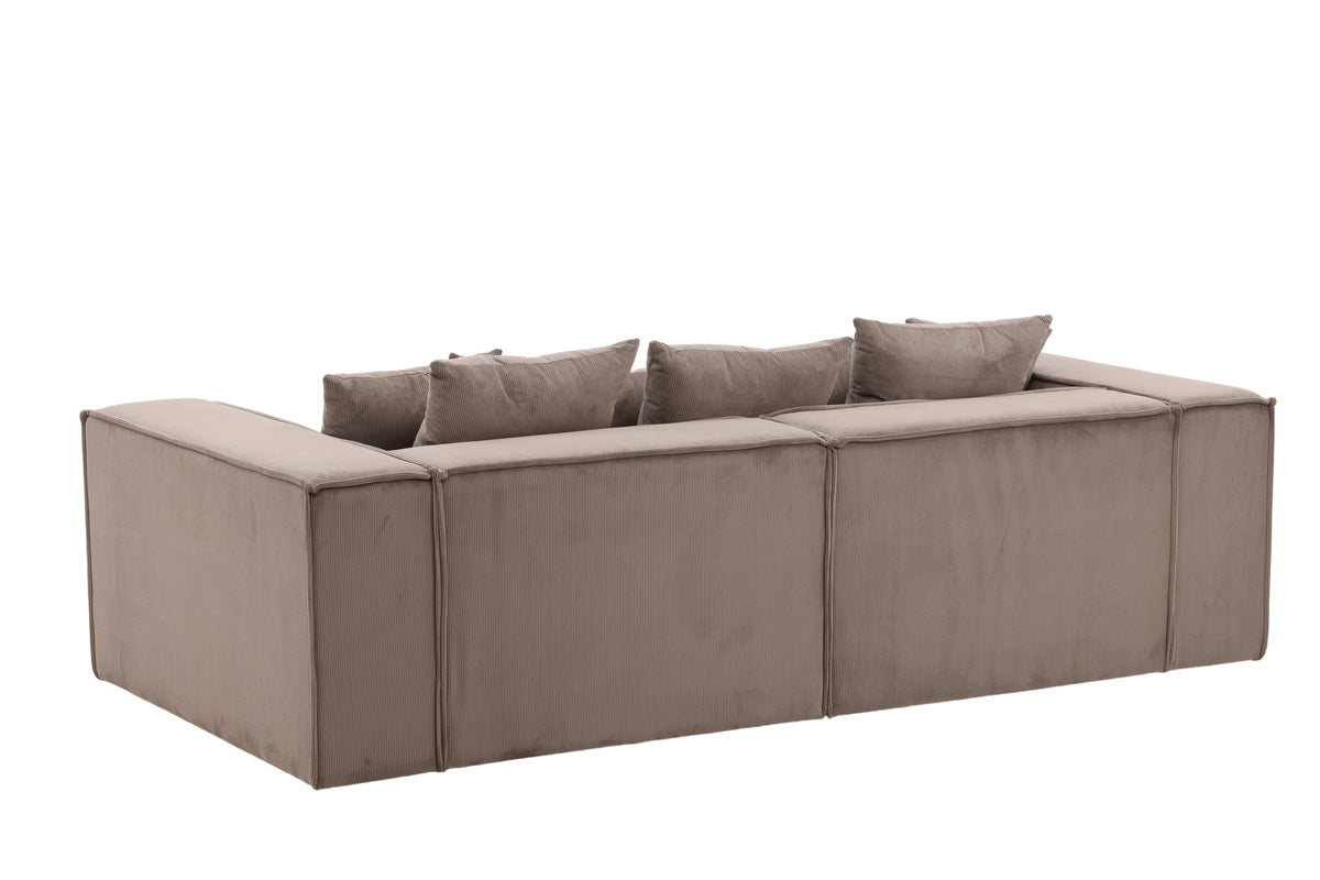 Gillholmen Sofa | Brun, Stof (polyester)