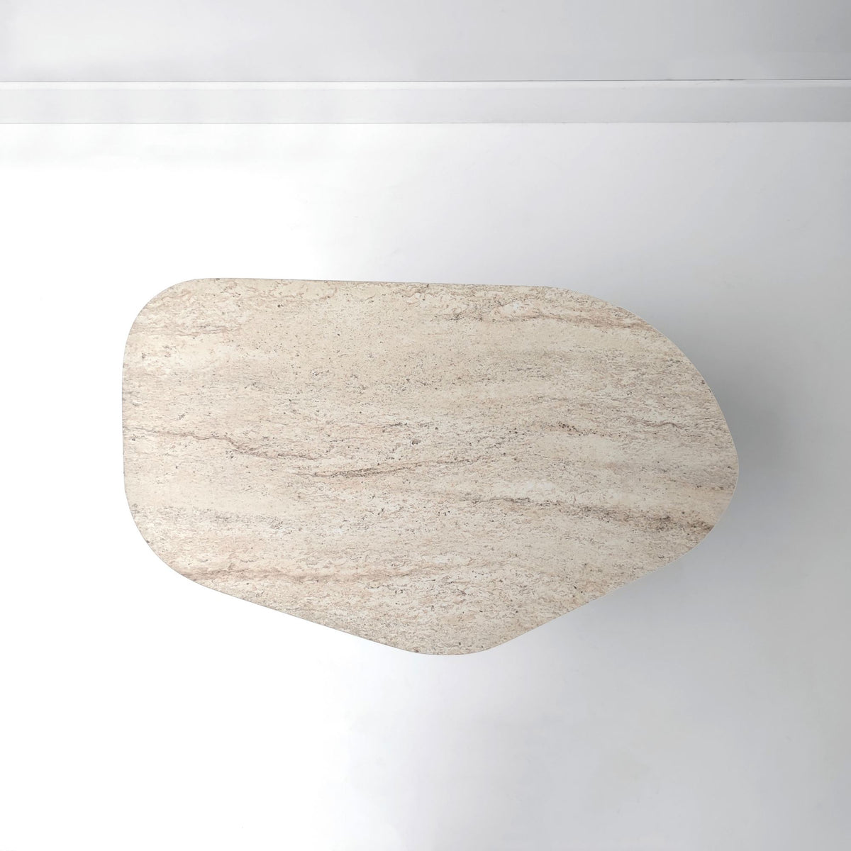 Rock sofabord, 100 x 60 cm – travertinlook og valnød – produktbillede 12