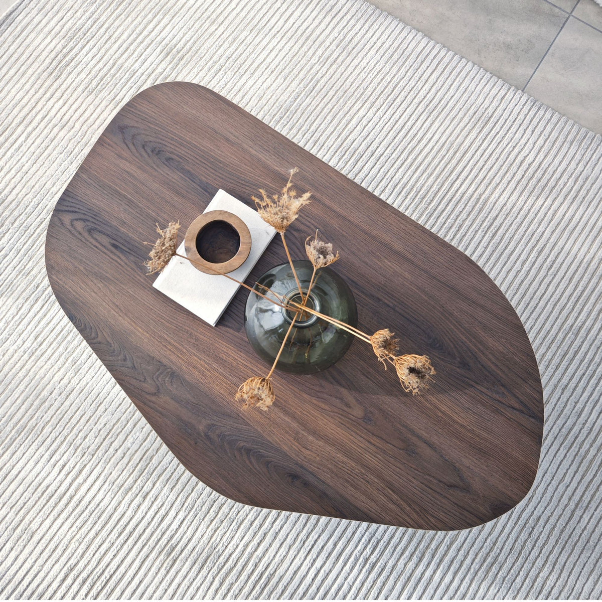 Rock sofabord, 100 x 60 cm – valnød – produktbillede 8