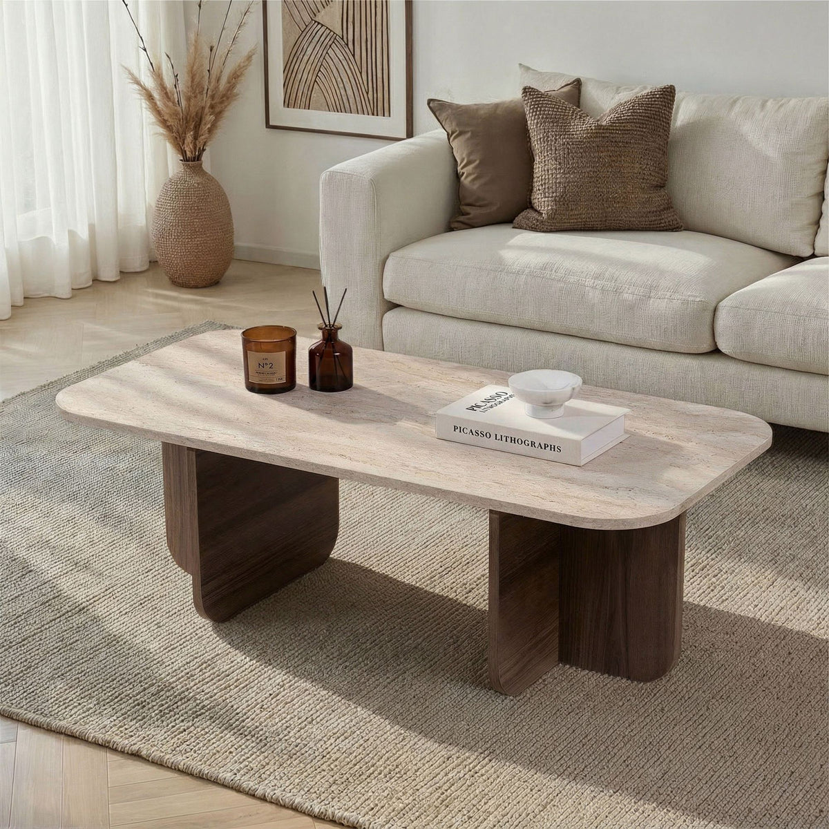 Akira - Travertine, Venezia Walnut