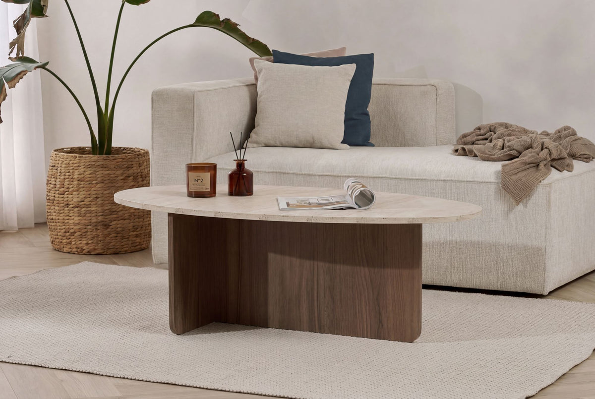 Orba - Travertine, Venezia Walnut