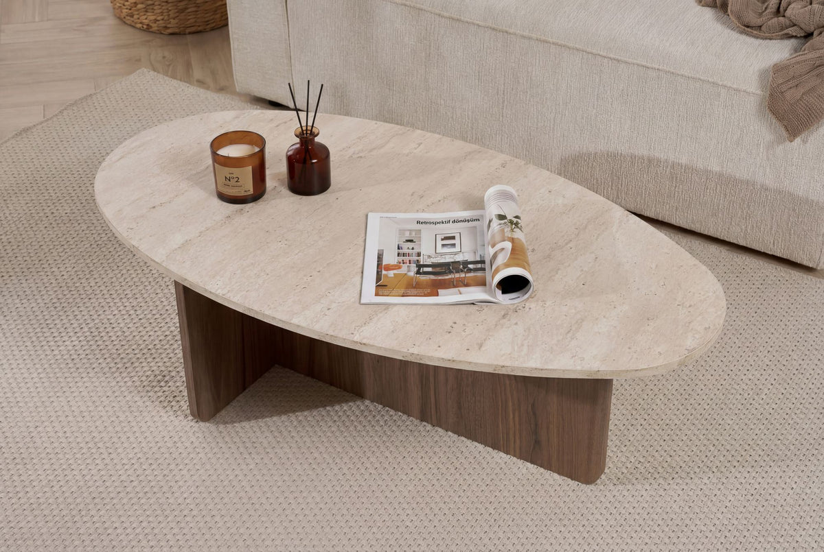 Orba - Travertine, Venezia Walnut