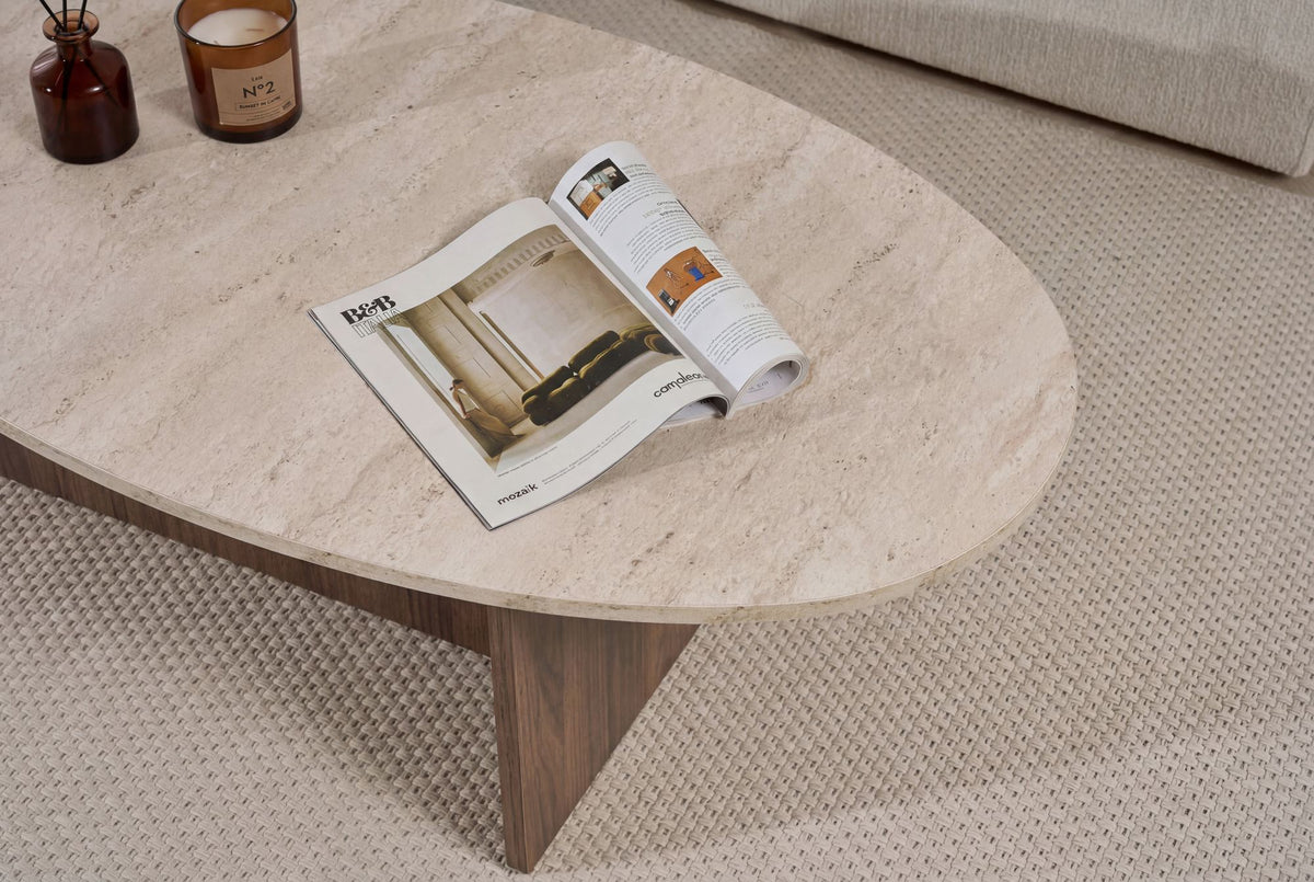 Orba - Travertine, Venezia Walnut