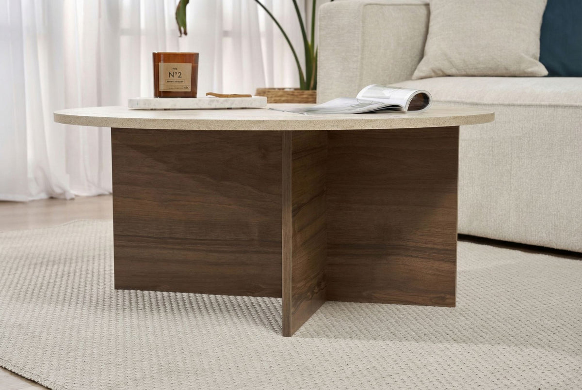 Soleil - Travertine, Venezia Walnut
