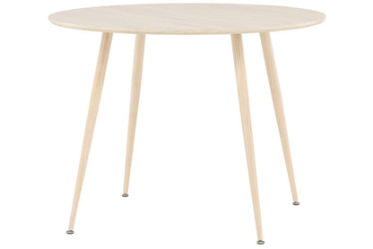 Sandstad Spisebord, Ø100 cm | Hvidpudset