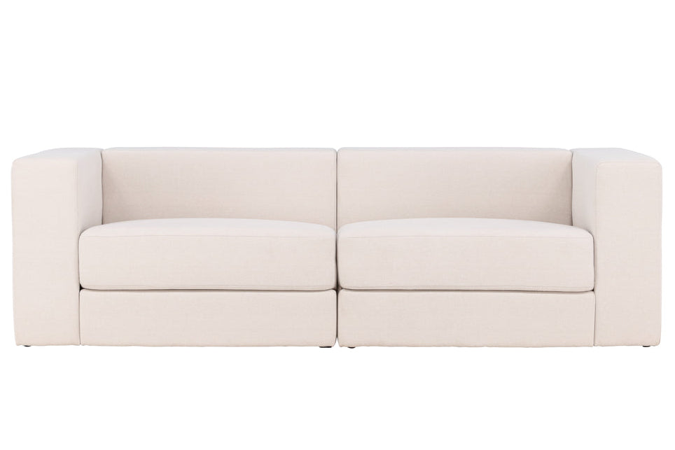Lumi Sofa | Hvid, Stof (Polyester)