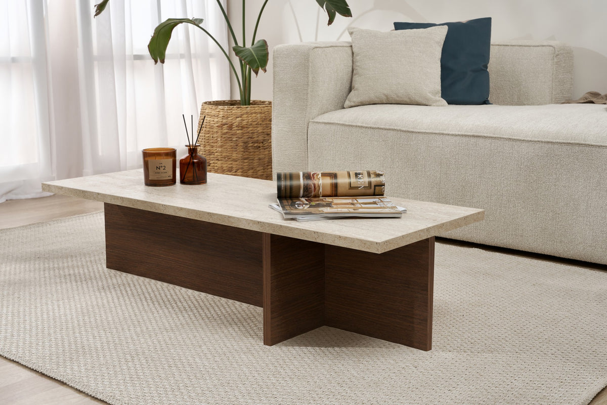 Harbor - Travertine, Milano Walnut